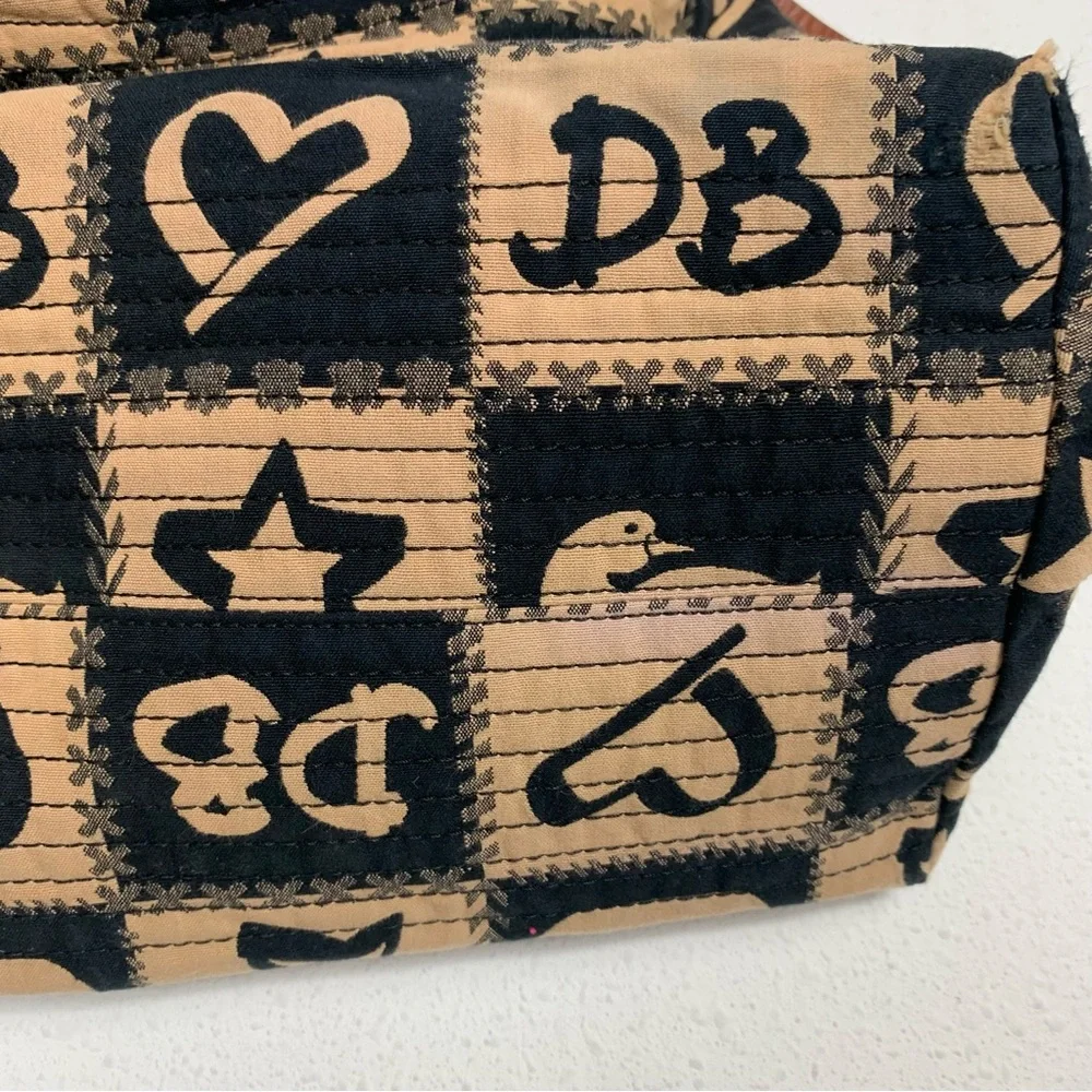 Dooney & Bourke Tan and Black Patterned Bag - Picture 6 of 16